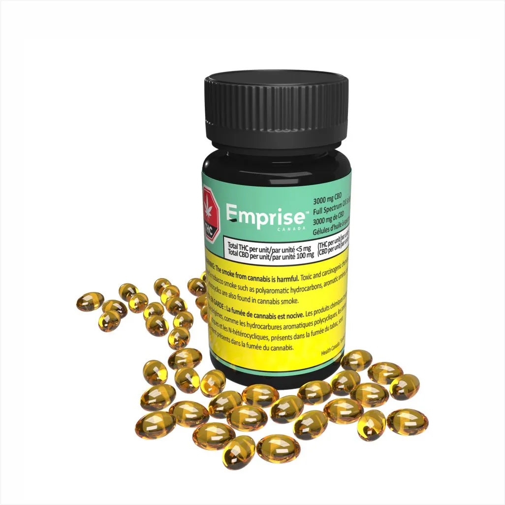 3,000mg CBD Full Spectrum Oil Softgels - 60 Units