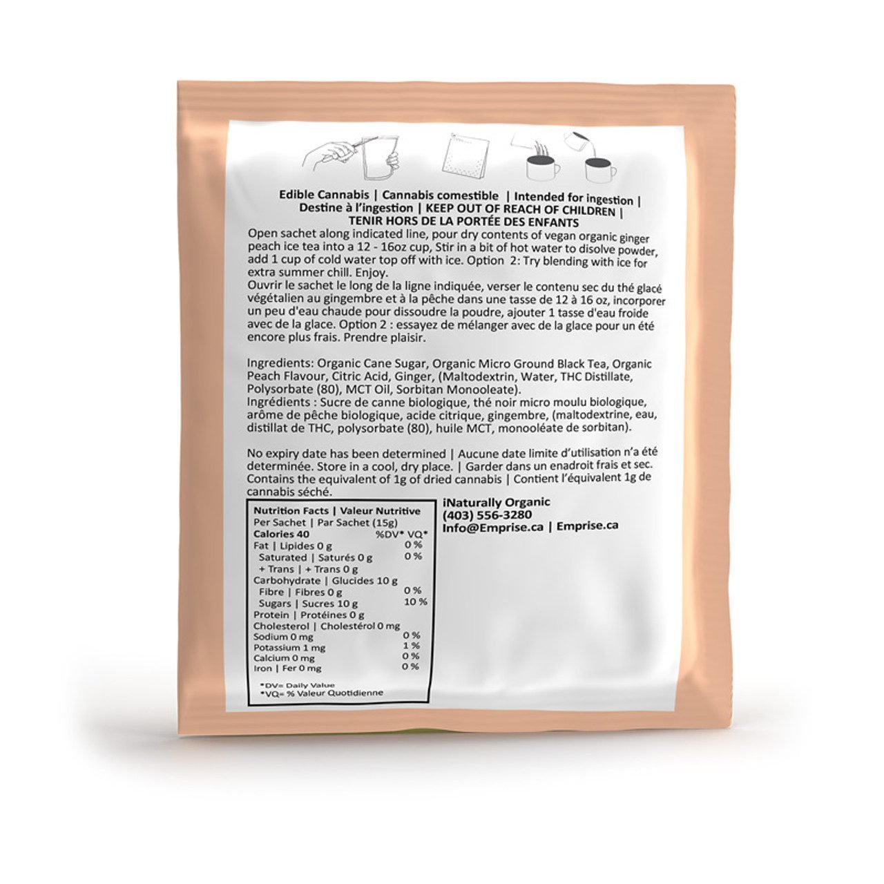 Rapid Organic Ginger Peach Iced Tea - Image 3